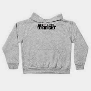 Threat Level MIDNIGHT (black lettering) Kids Hoodie